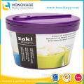 IML Ice Cream Packaging Containers Round 1L Food Grade Ice Cream Tub with Spoon